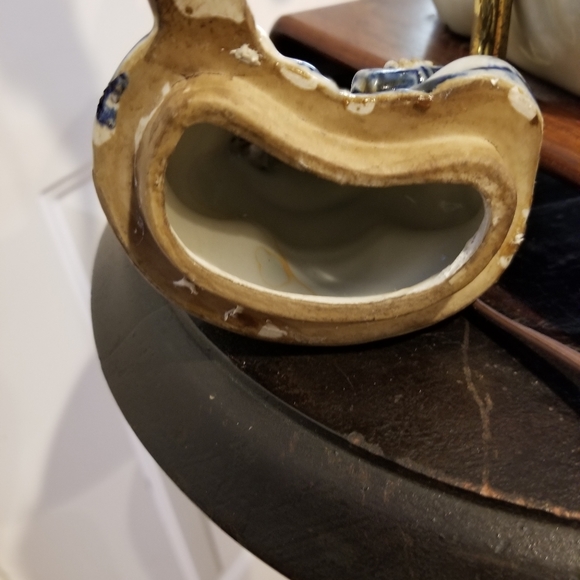 Japanese Blue and White Kutani Porcelain Statue Figure of Sau, the Immortal Lamp - Picture 7 of 9